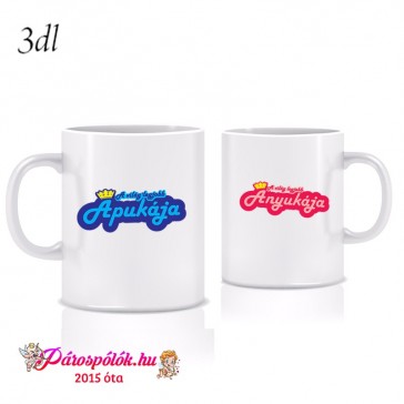 Egyedi gyártású A világ legjobb családi páros bögrék