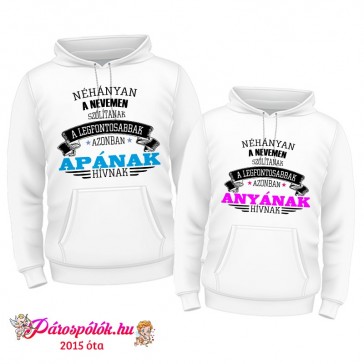 Egyedi gyártású Páros kapucnis kenguruzsebes pulóverek