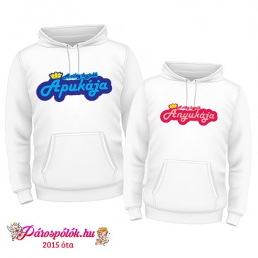 Egyedi gyártású Páros kapucnis kenguruzsebes pulóverek