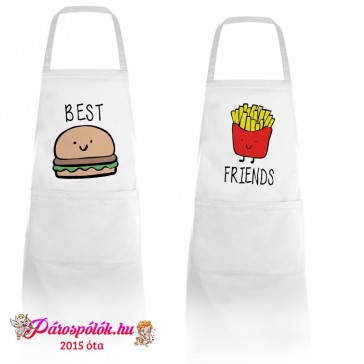 Egyedi gyártású Best friends 2 db kötény