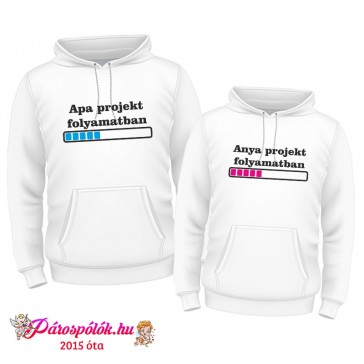 Egyedi gyártású Páros kapucnis kenguruzsebes pulóverek